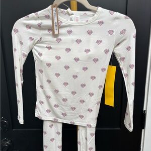 Skims Marble heart Pajamas NWT